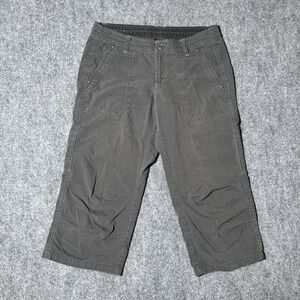 KUHL Trekker Kapri Capris Hiking Charcoal Gray Women's  Size 6~ 30 x 19.5 Inseam